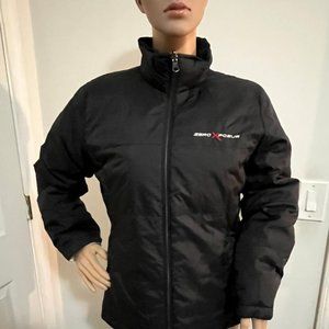 ZeroXPosur Reversible Jacket Coat Black White Zip Front Slim Fit Size Small